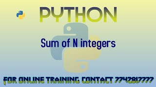 Sum of N integers in Python