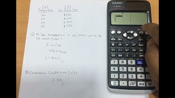 Regression and Correlation - Casio FX-991EX Classwiz Calculator