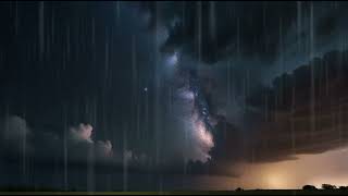 Nebulous Nights: Serenity Rain Sleeps Under the Cosmic Canopy asmr ambiance calm Reflect thinking