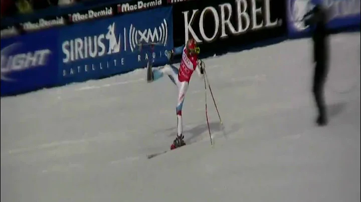 Didier Cuche's downhill finish at the 2009 Audi Birds of Prey