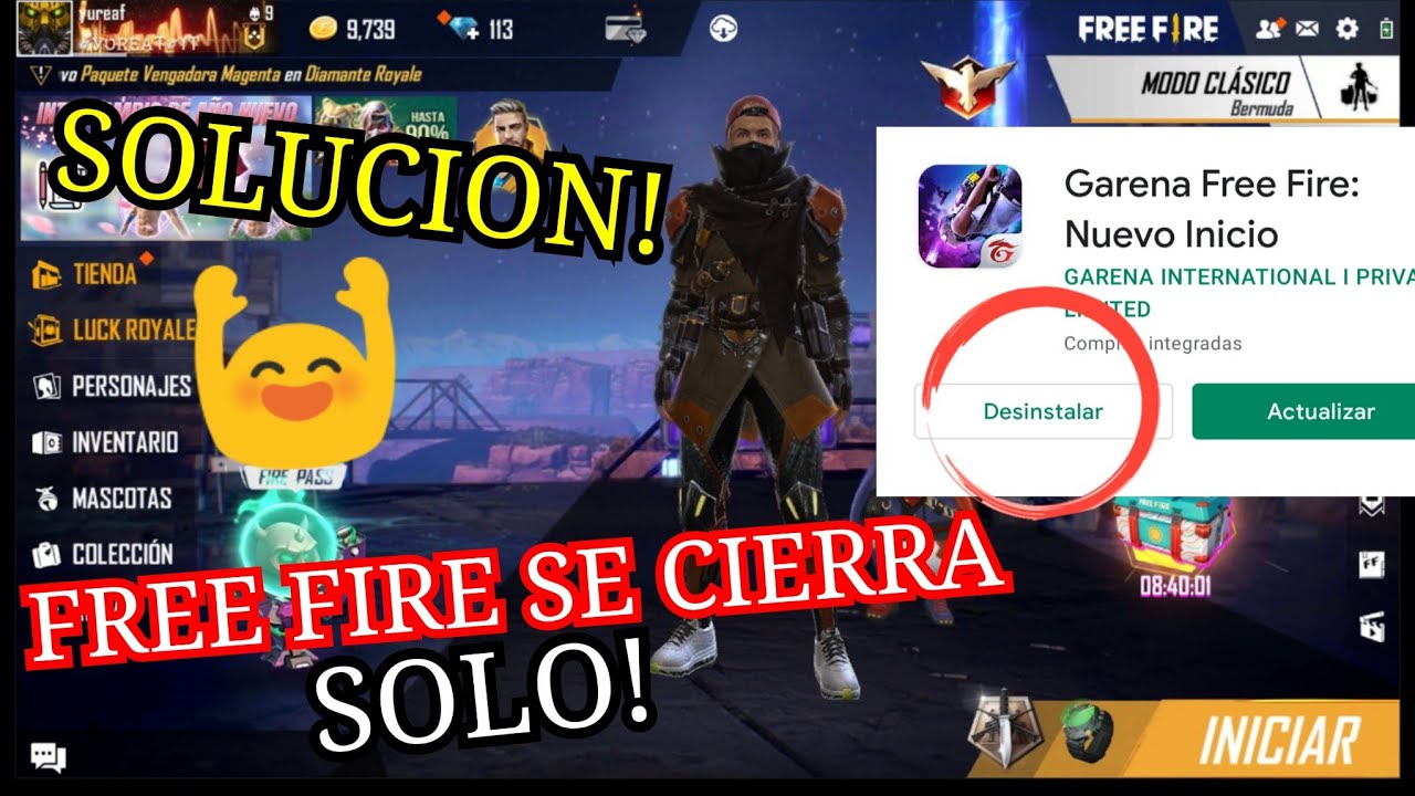 Solucionado: ¿Alguien sabe por qué el juego online Free Fire