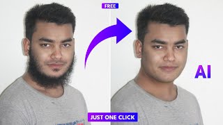 How to remove beard using AI tool | Clean shaved with AI | Remove Beard