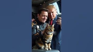 Cat Takes Over Elon’s Moon Rocket While Trump Takes a Selfie! 🚀🐱📸