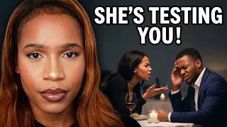 WOMEN TEST MEN  to see if they're weak!