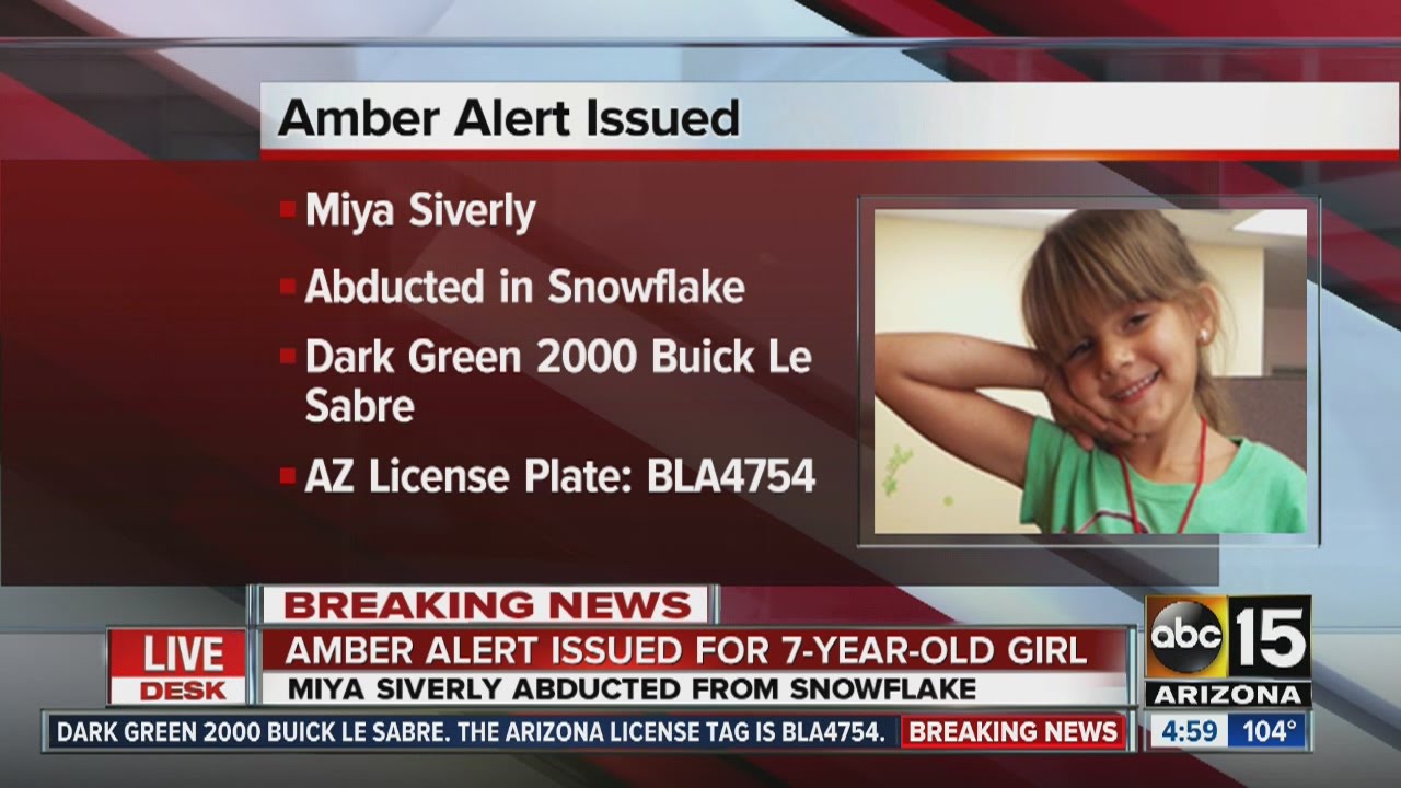 Amber Alert issued for abducted 7-year-old
