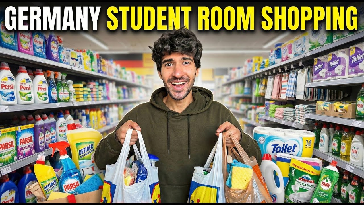 Bought Household Essentials for STUDENT ROOM in Germany