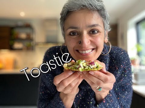 CHEESY CHUTNEY AND ONION TOASTIE  Delicious sandwich packed with flavour  Food with Chetna