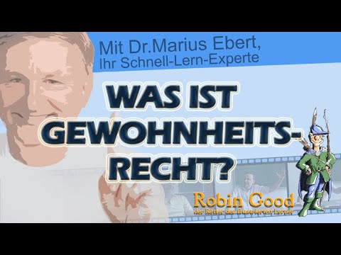 Was ist Gewohnheitsrecht? - YouTube