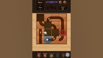 Roll the Ball slide puzzle Star C Pack Level 22 Solution