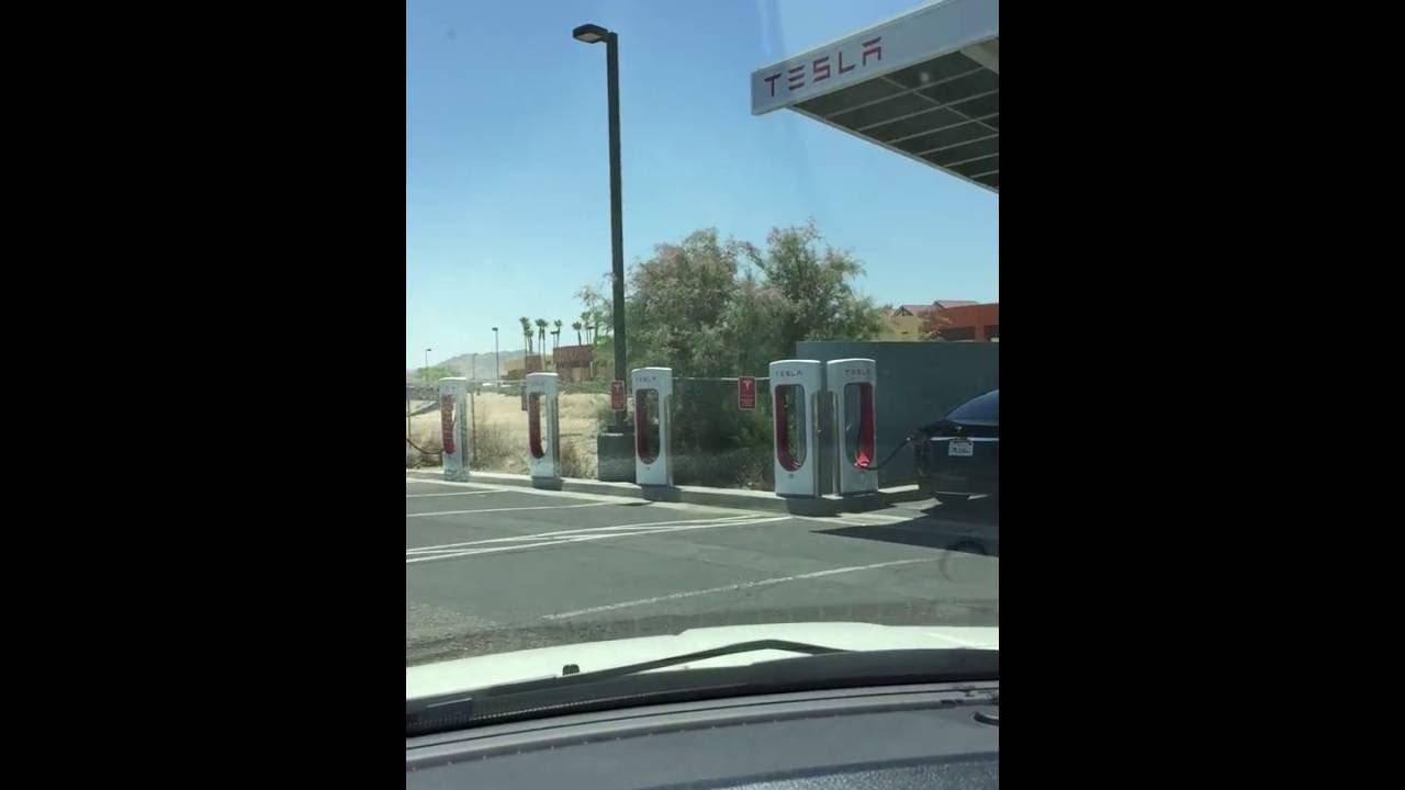 tesla supercharger barstow usa YouTube