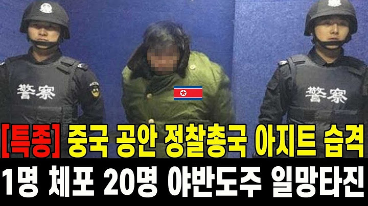 [특종] 중국 공안 북한 정찰총국 아지트 습격해 1명 체포 20여명 야반도주 일망타진