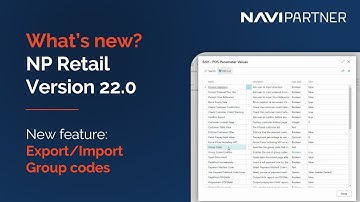 New Feature of NP Retail: Export /Import Group Codes