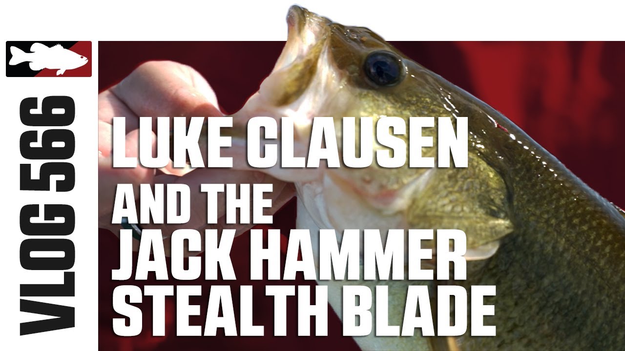 Fishing the Z-Man Evergreen Chatterbait Jack Hammer Stealth Blade with Luke  Clausen - VLOG #566 