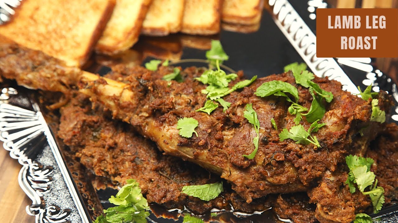 We cooked a ⭑HUGE⭑ 2 Kg lamb leg Lamb Leg Roast Indian Style Lamb