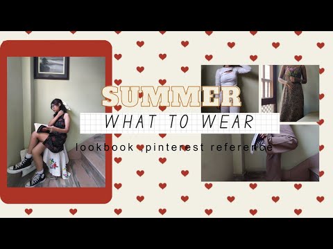 EASY summer outfit(❁´◡`❁) |CUTE+AESTHETIC|SUMMER LOOK BOOK|PINTEREST INSPO