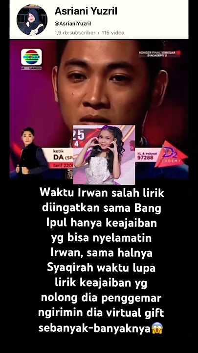 Irwan salah lirik hanya keajaiban yg bisa nyelamatin dia  #indosiar #irwanda2 #syaqirahda7 #viral
