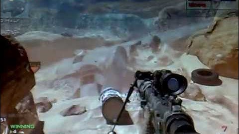 CODMW2 Sniper and AC130 footage / 26 kills 1 death / CTF