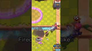 Crazy interaction on clash royale 💀 #clashroyale #supercellcreator #gaming #supercell