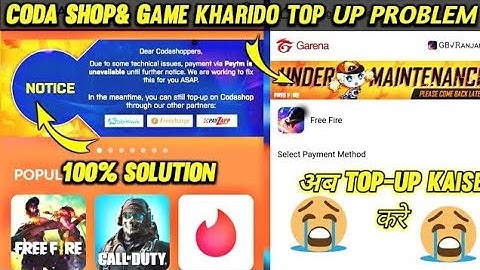 game kharido maintenance problem || top-up problem solve free fire ||