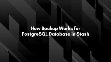 How Backup Works for PostgreSQL Database in Stash | Kubernetes Native Backup & Restore Solution