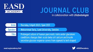 4th EASD Early Career Academy Journal Club - 6 Apr 2023