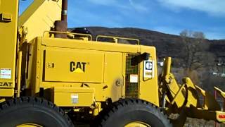 Preparing to coldstart CAT 140G Roadgrader