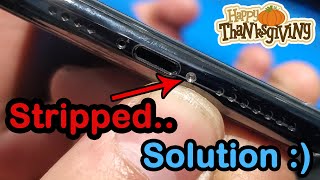 How to remove iphone stripped bottom screws! 11 Pro max, 8 , 8, X, XR, Xs, Xs Max 12 12 Pro Max, 11