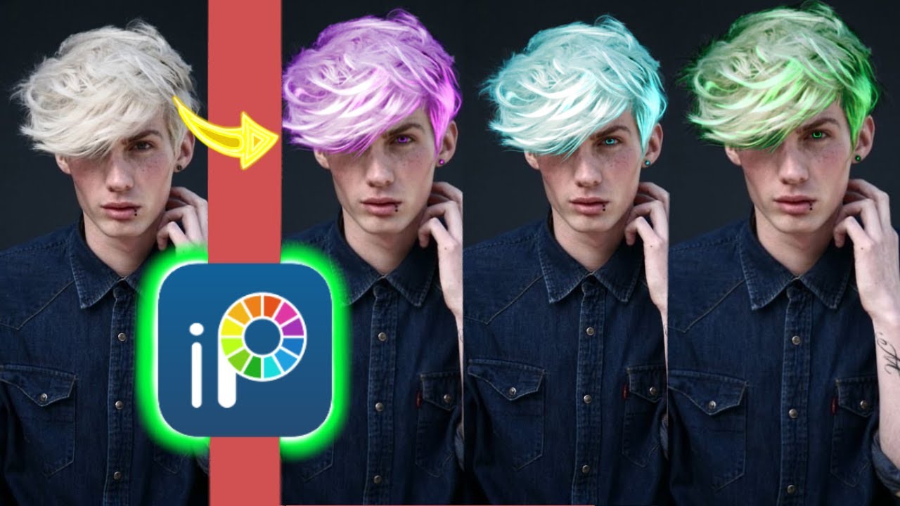 How to change hair color using ibis paint x| tutorial || paper boat ...