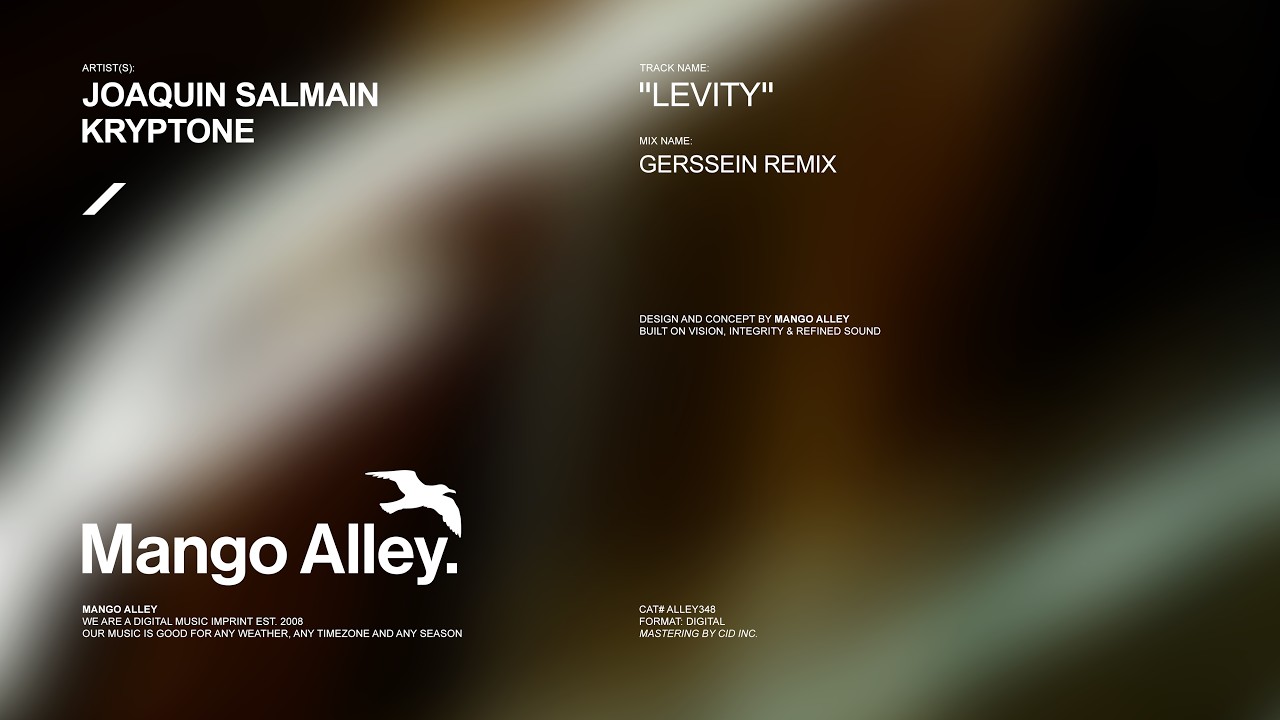 Watch JOAQUIN SALMAIN & KRYPTONE Levity (Gerssein Remix) on YouTube Watch JOAQUIN SALMAIN & KRYPTONE Levity (Gerssein Remix) on YouTube