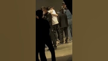 Zee and Nunew sharing a deep hug and a kiss on the cheeks #zeenunew #zeepruk #nunew