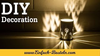 Diy Tischdekoration Handgemachtes Windlicht Basteln
