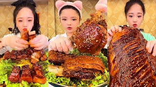 ASMR MUKBANG spicy Pork Bellly Soothing Sounds While Enjoying Delicious 먹방 모음이 팅쇼 리얼 사운드 #439