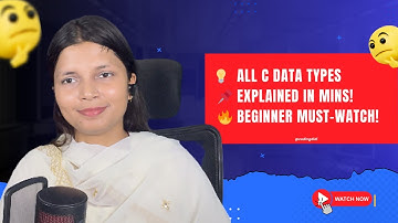 Lec 7 Data Types in C Explained with Examples | int, float, char, double |C Programming for Beginner