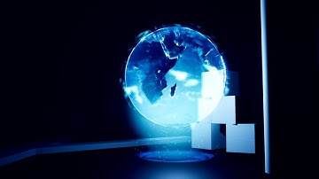 UE4 - Hologram Shader and Particle effect