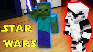 Monster School In Real Life Episode 14: Star Wars! The Force - Minecraft Animation