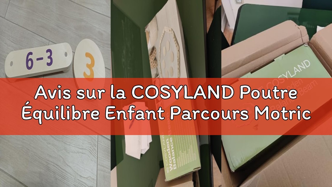 Cocosity Poutre D'Équilibre En Bois Pour Enfants Parcours De Motricité Cocosity Poutre D'Équilibre En Bois Pour Enfants Parcours De Motricité