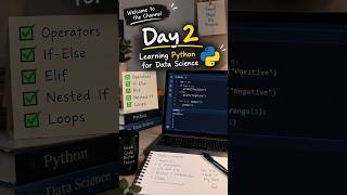 Day 2 of Learning Python for Data Science | My Coding Journey #Shorts