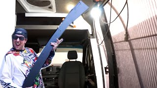 DIY B PILLAR COVER | FOUR SEASON VAN LIFE | EP.56