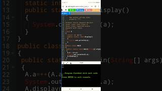 How access static class property in Main class in java #coding #java