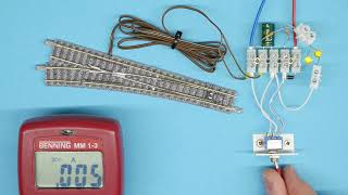 Operating Kato and Tomix turnouts with a SPDT ON-ON toggle switch and led indicators