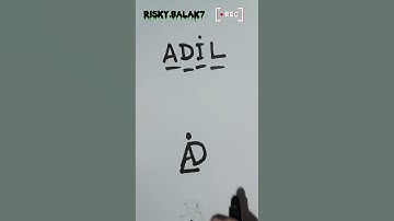 ADIL Name Logo Design 🥳|| #youtubeshorts #shorts #logo
