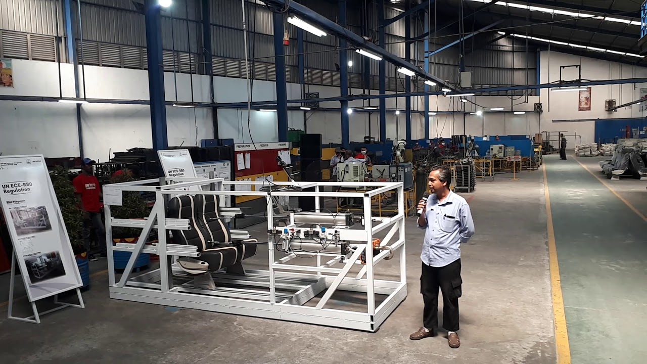 UNECE R80 Seat Anchorage Test Caroserie Laksana Indonesia - YouTube