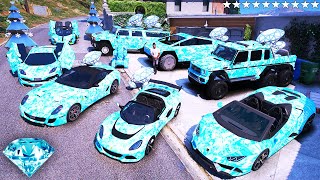 GTA 5 - Stealing MODIFIED DIAMOND LUXURY Cars with Franklin! (Real Life Cars #237)