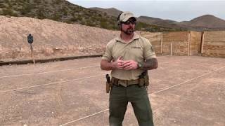 When to use the double kneeling position in a gun fight