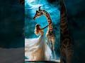 Giraffe and woman fusion #funny #agt #ai #americagottelent
