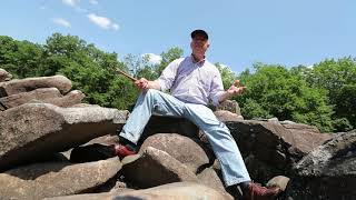 Ringing Rocks Park in Bucks County, Pennsylvania