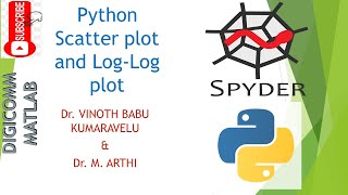 Python scatter plot and Log-Log plot by Dr. Vinoth Babu Kumaravelu