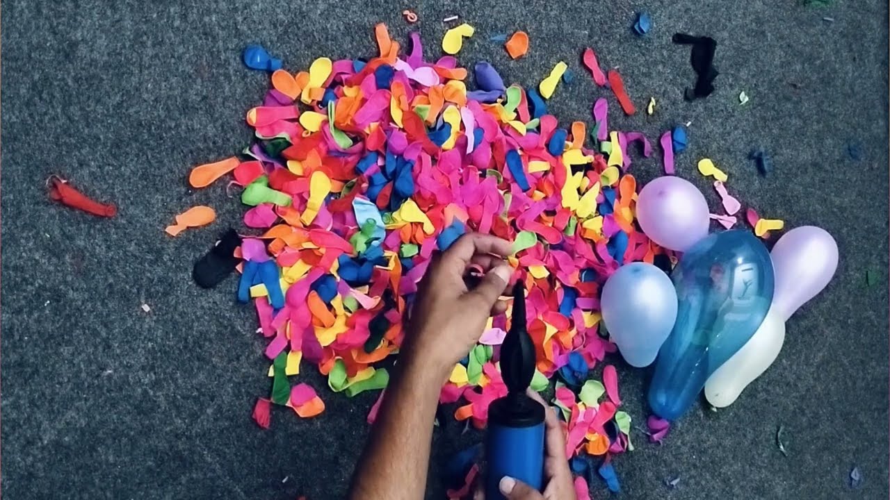 100k Mini Balloon Pop ASMR Satisfying Sound Effect 🎈🎉🌈 || Balloon Blow & Pop ASMR 