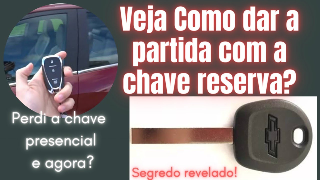 Perdi a chave presencial do meu Onix! Como usar a chave reserva? YouTube