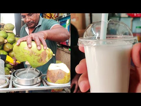 Coconut Milkshake Making | Summer Drinks | Rs 50 Only | Hyderabad | Indian Street Food | Street Food Zone
